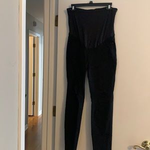 Two pairs of black Pink Blush Maternity Jeans